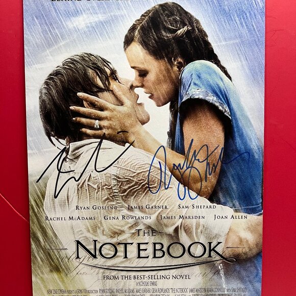 HAND SIGNED THE NOTEBOOK Movie Poster by 2 Cast AUTHENTICATED… - Picture 1 of 3
